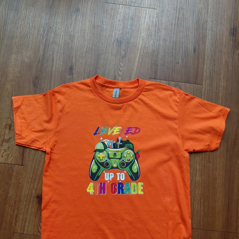 Gildan Orange Kids Short Sleeve Tee